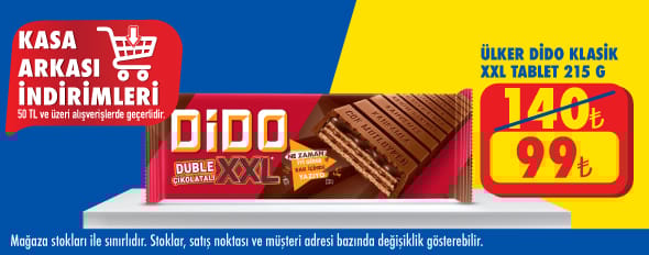 50 TL ve üzeri alışverişte 99.00 TL!