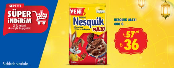 25 TL ve üzeri alışverişte 36,00 TL