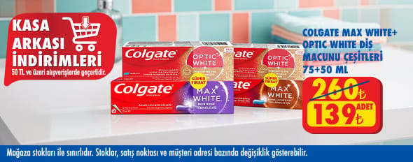 50 TL ve üzeri alışverişte 139.00 TL!