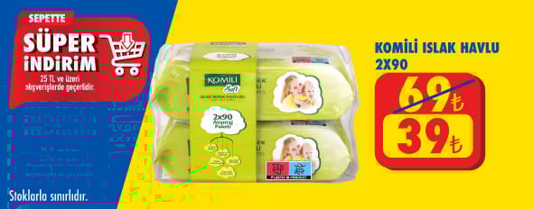25 TL ve üzeri alışverişte 39.00 TL!