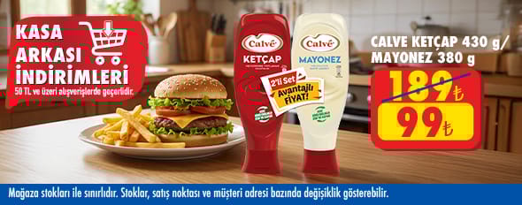 50 TL ve üzeri alışverişte 99.00 TL!