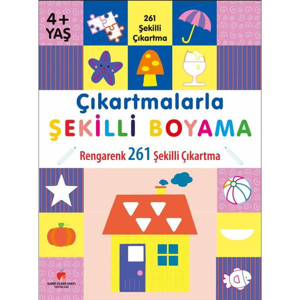 4 + Yaş Çıkartmalarla Şekilli Boyama