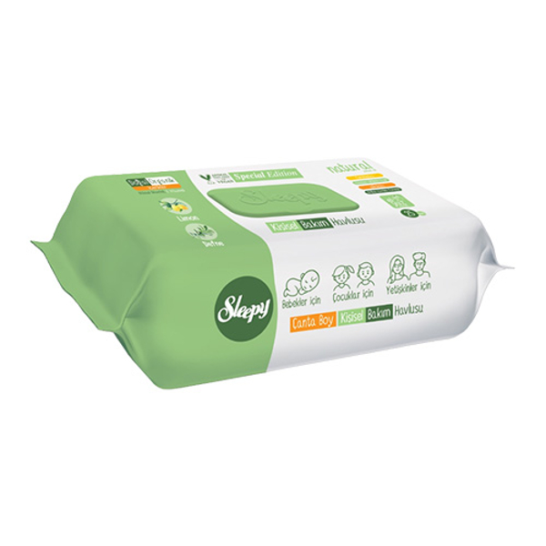 Sleepy Kişisel Bakım Havlusu Natural 25'li