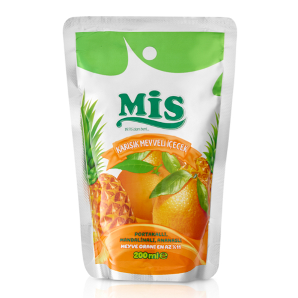 Mis Portakallı Mandalinalı Ananaslı İçecek 200 ml