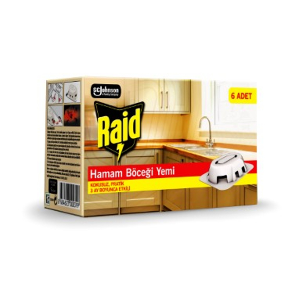 Raid Hamam Böceği Yemi 6 Adet