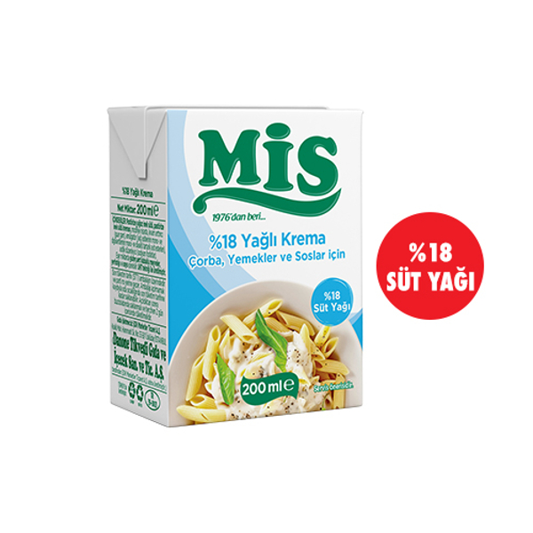Mis Uht Krema % 18 Yağlı 200 ml