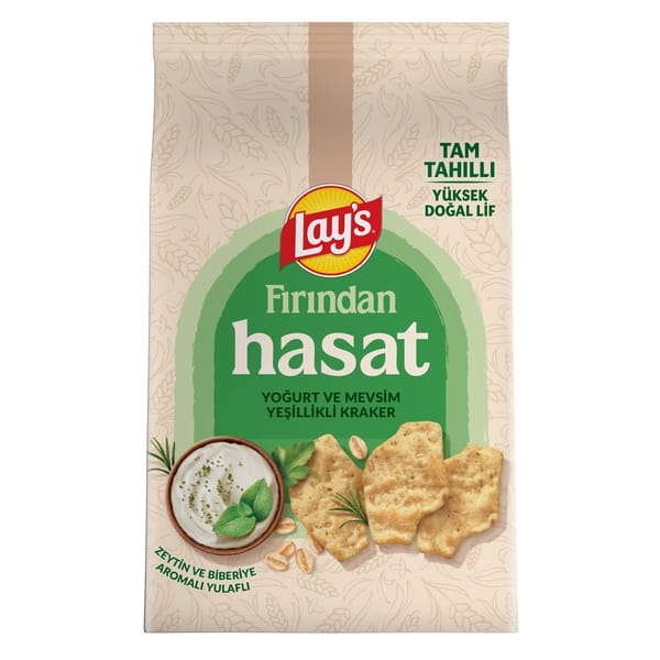 Lays Fırından Hasat Yoğurt ve Mevsim Yeşillikli Kraker 70 Gr