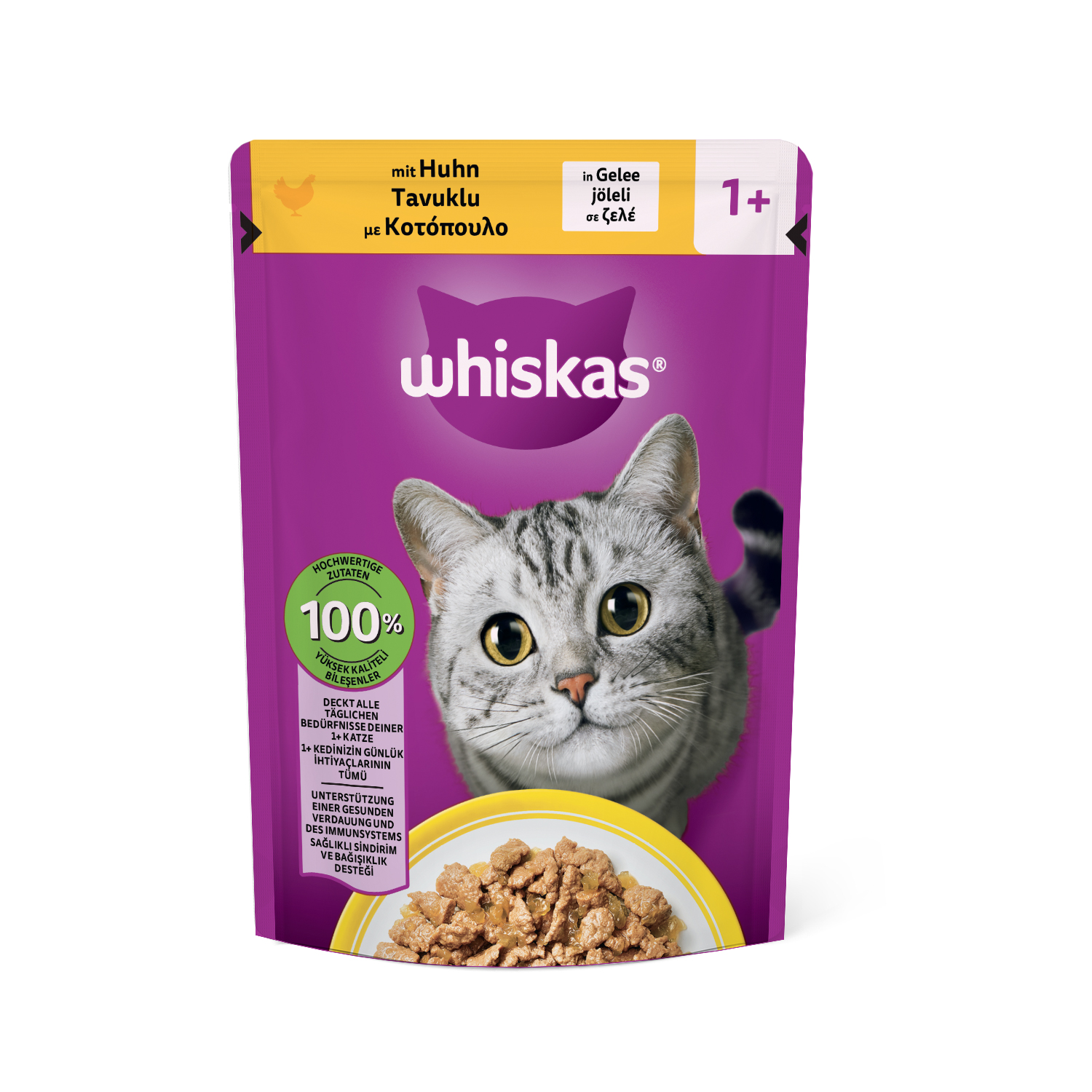 WHISKAS Whiskas Kedi Maması Tavuklu 85 Gr