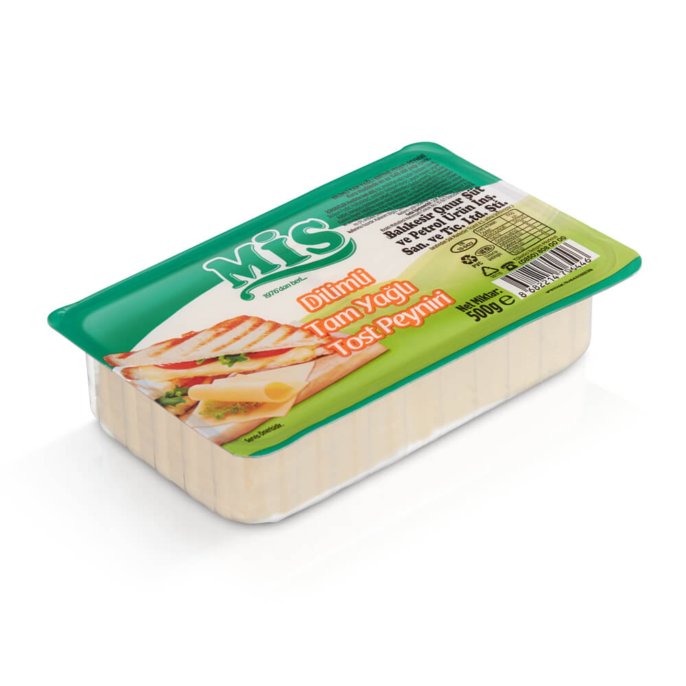 Mis Dilimli Tam Yağlı Tost Peyniri 500 g