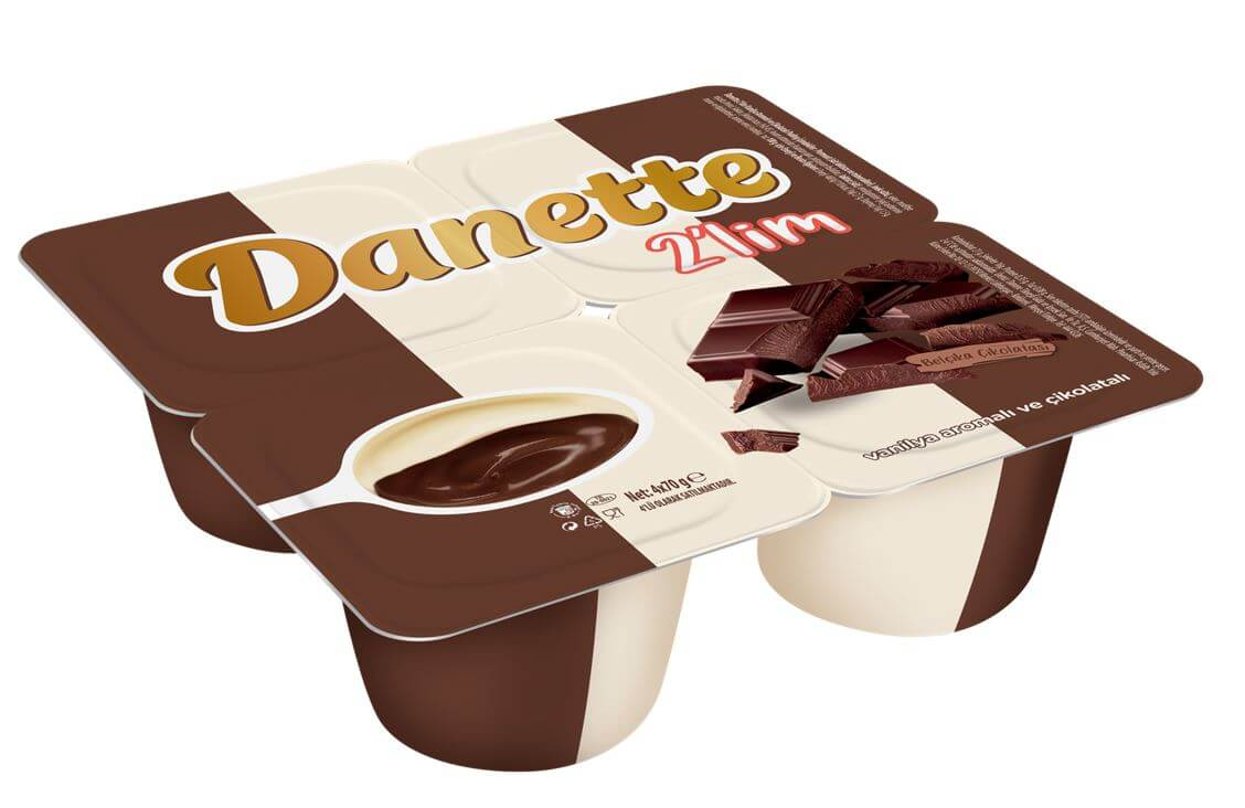 Danette İkilim Çikolatalı Sütlü Puding 4*70 g