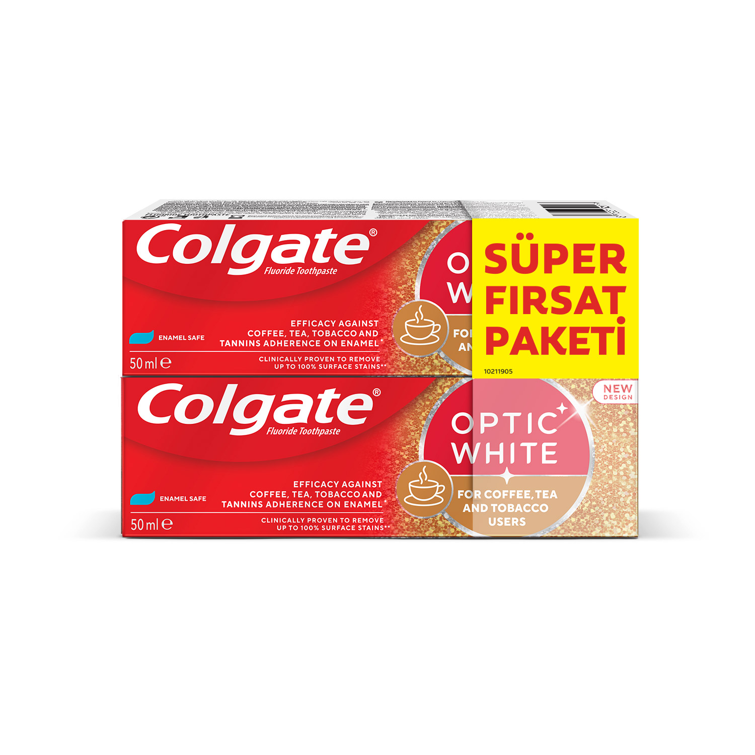 Colgate Optic White Çay Kahve Tütün 2*50 Ml