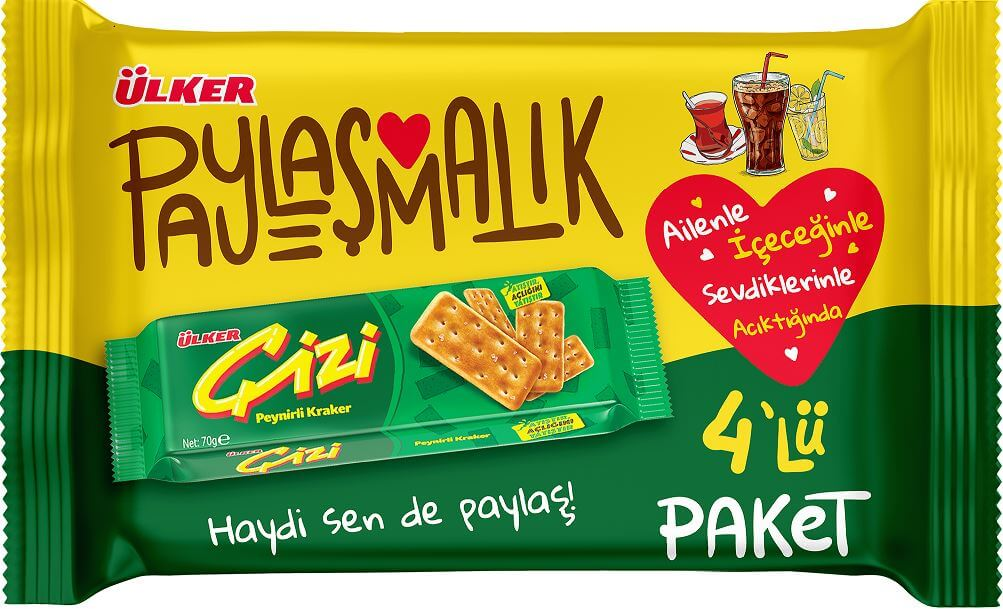 Ülker Çizi 4'lü 280 g