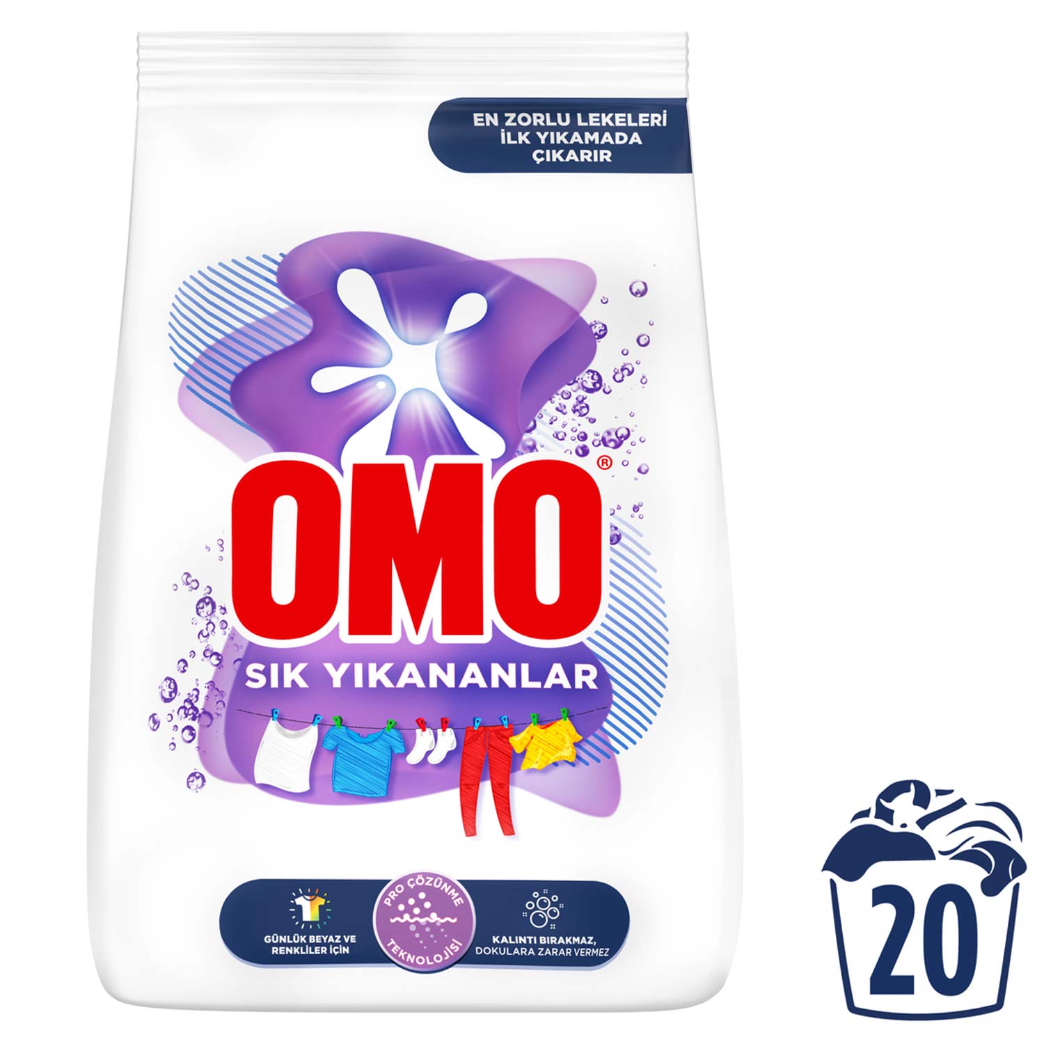 Omo Sık Yıkananlar Toz Çamaşır Deterjanı 3 Kg