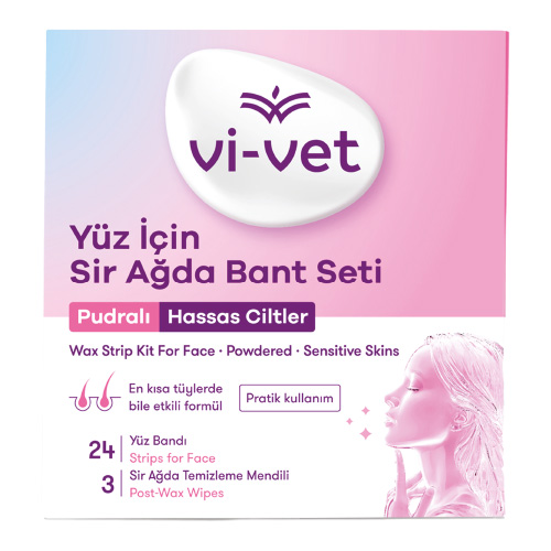 Vivet Yüz Sir Ağda Bandı Pudralı 24'lü