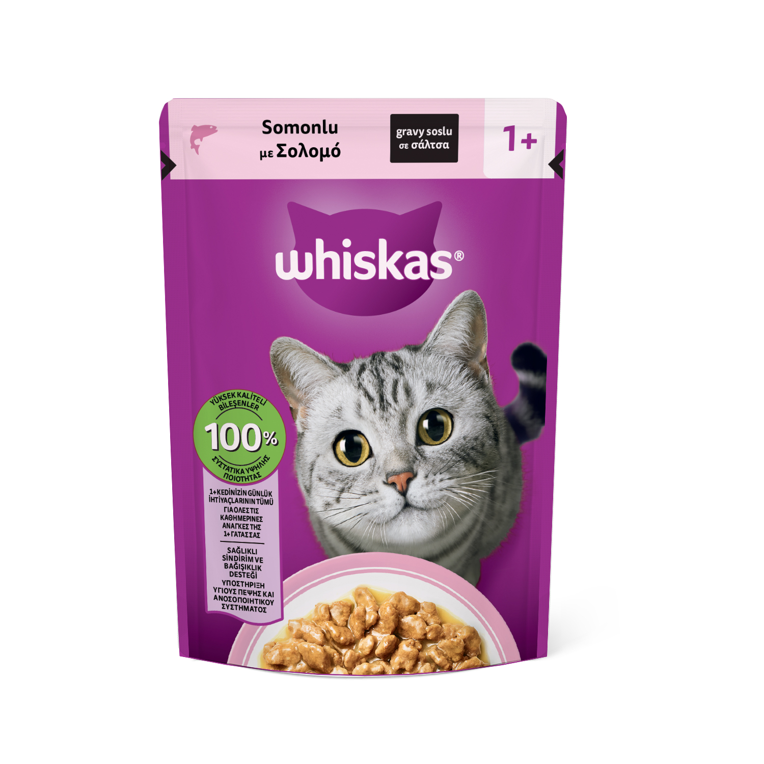 WHISKAS Whiskas Kedi Maması Somonlu 85 Gr