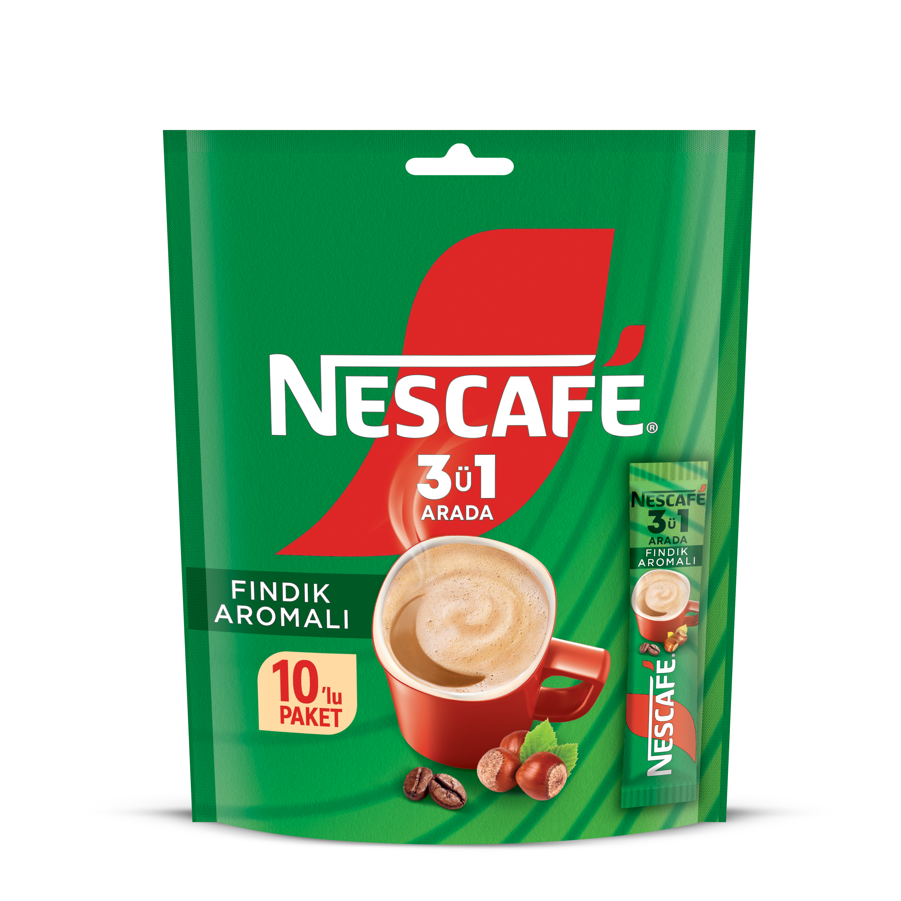 Nescafe 3ü1 Fındıklı 10'lu 170 g
